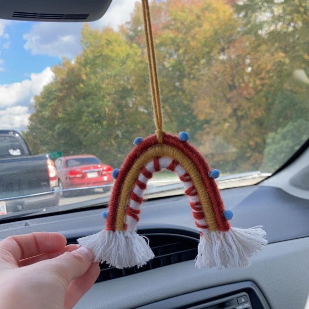 Rear view mirror rainbow